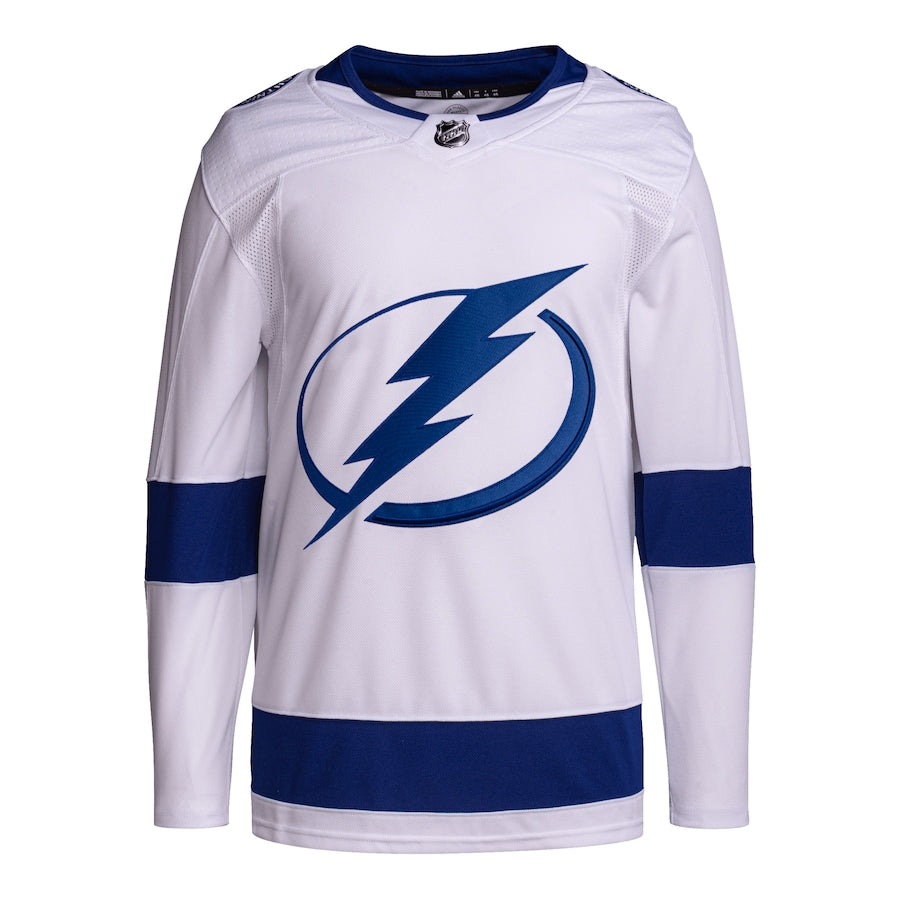 Men's Tampa Bay Lightning adidas White Away Primegreen Authentic Jersey
