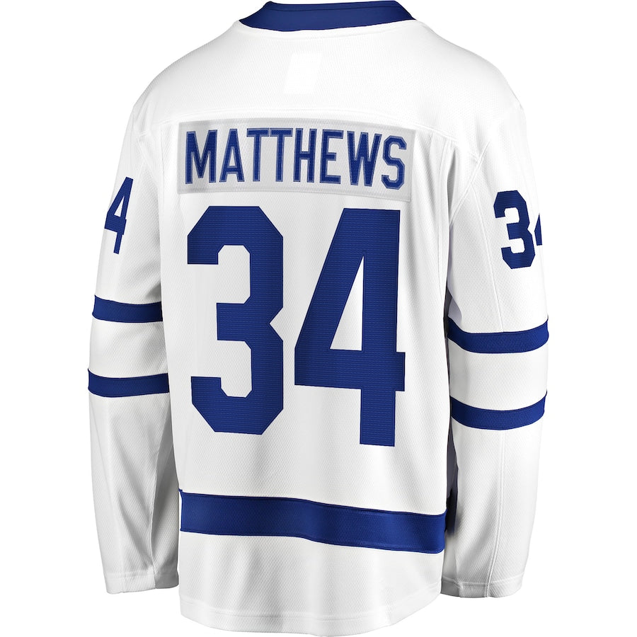 Toronto Maple Leafs Auston Matthews  Away Premier Breakaway  Jersey - White
