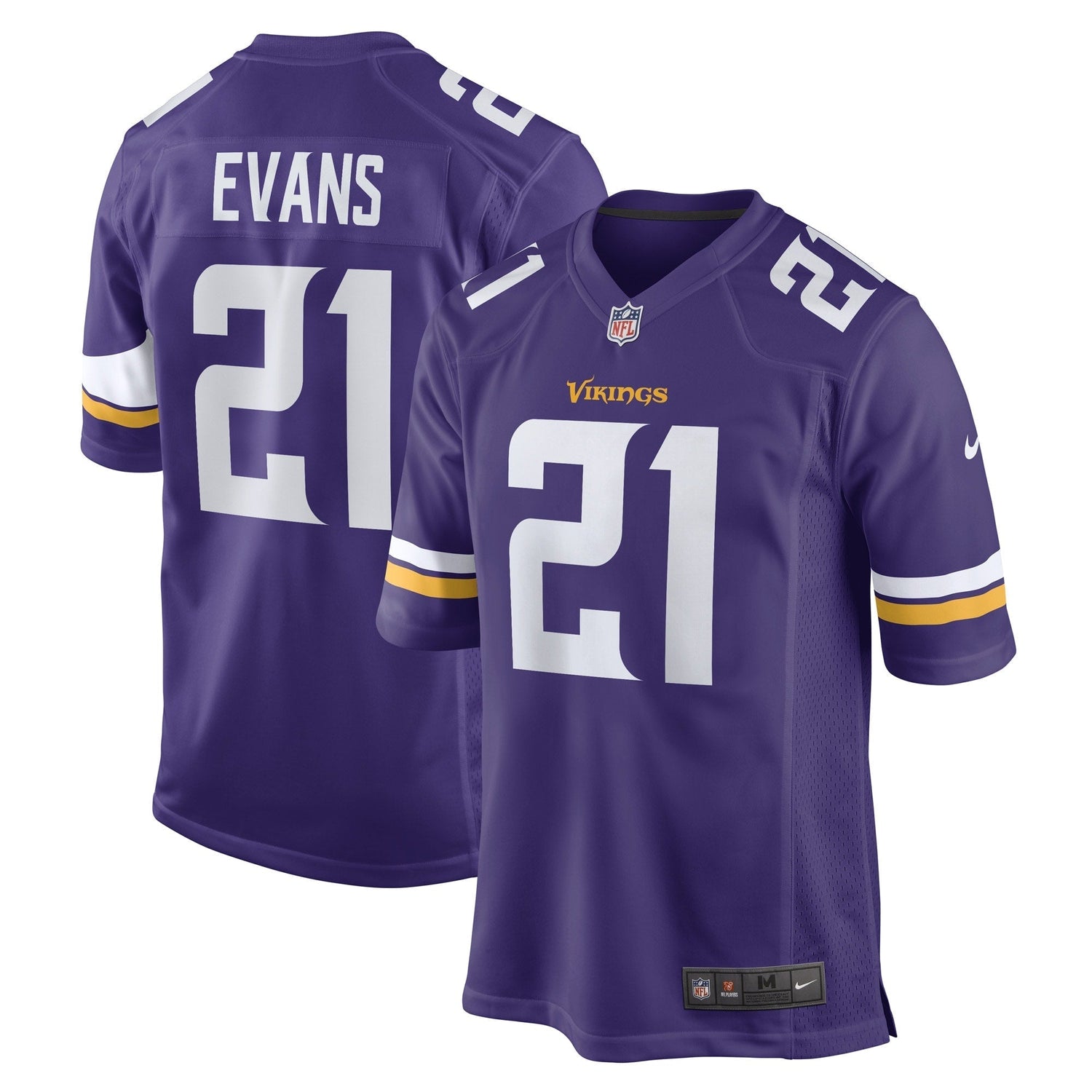 Akayleb Evans Minnesota Vikings Nike Game   Jersey - Purple