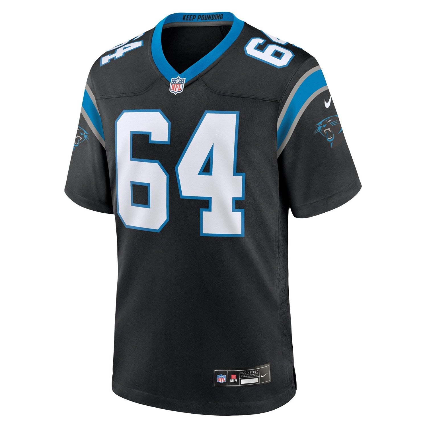 Brett Toth Carolina Panthers Nike  Game Jersey -  Black