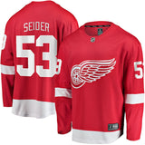 Moritz Seider Detroit Red Wings   Home Breakaway  Jersey - Red