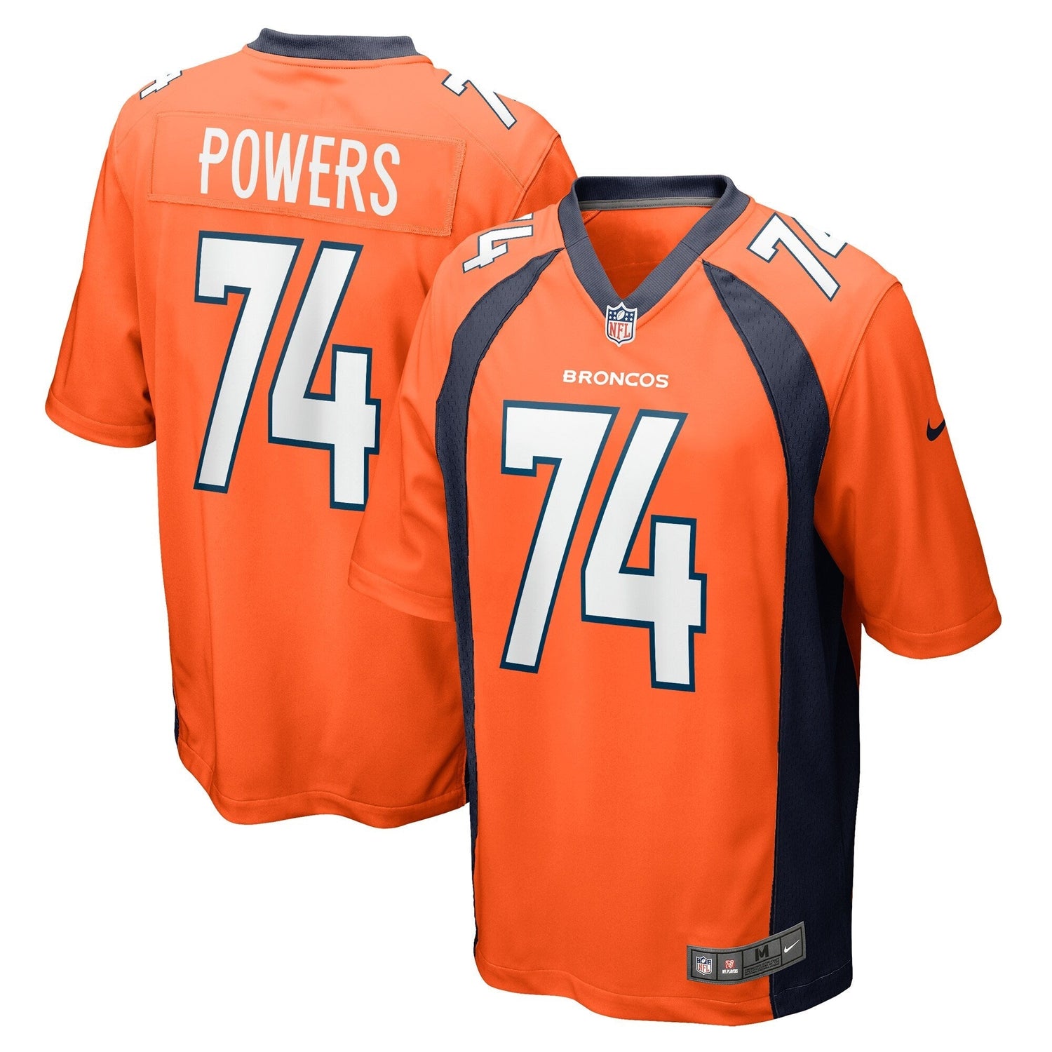 Ben Powers Denver Broncos Nike Game   Jersey - Orange
