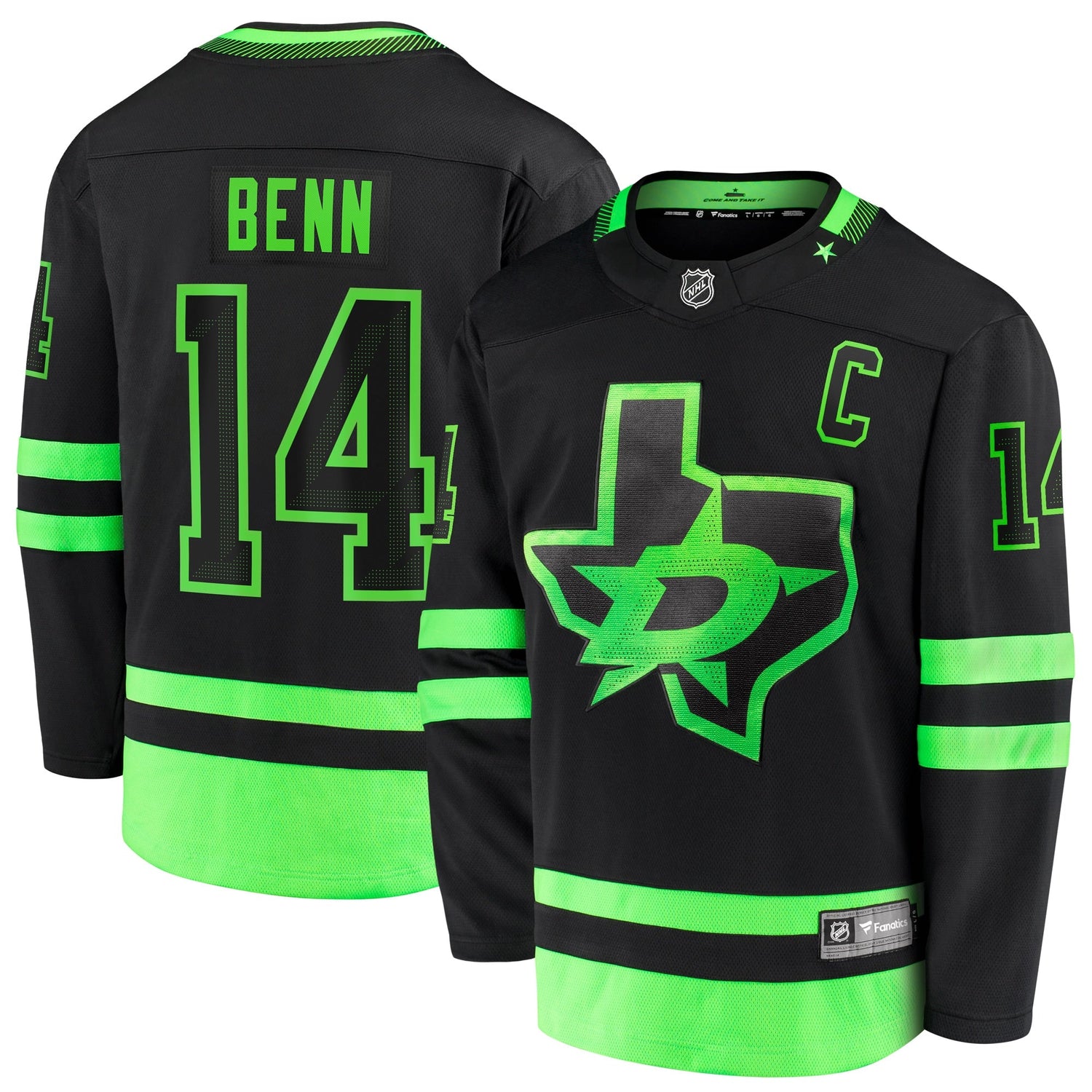 Jamie Benn Dallas Stars   Alternate Premier Breakaway  Jersey - Black