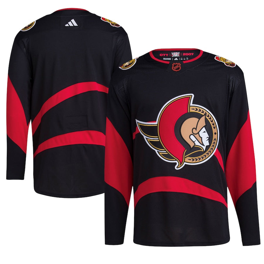 Ottawa Senators   Reverse Retro 2.0   Blank Jersey - Black