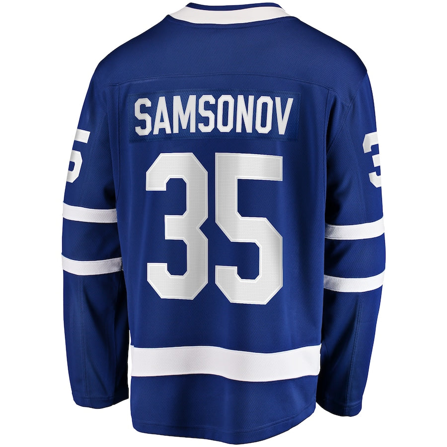 Ilya Samsonov Toronto Maple Leafs  Home Breakaway  Jersey - Blue