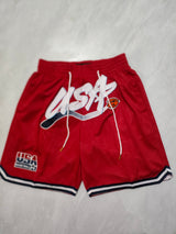 JUST DON USA TEAM Olympic Red Pocket Shorts