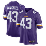 Andrew Van Ginkel Minnesota Vikings Nike Team Game Jersey -  Purple