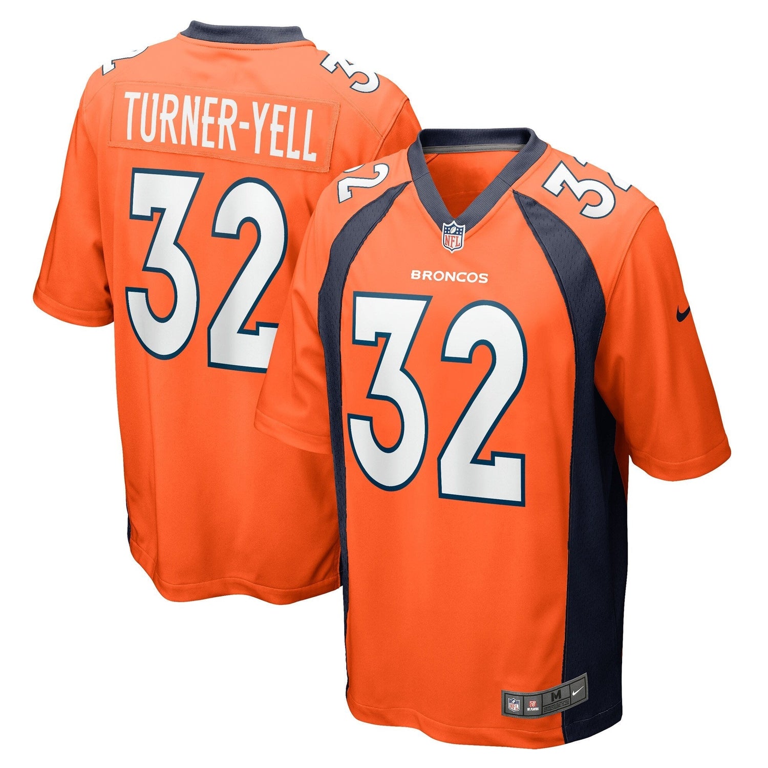 Delarrin Turner-Yell Denver Broncos Nike Game   Jersey - Orange