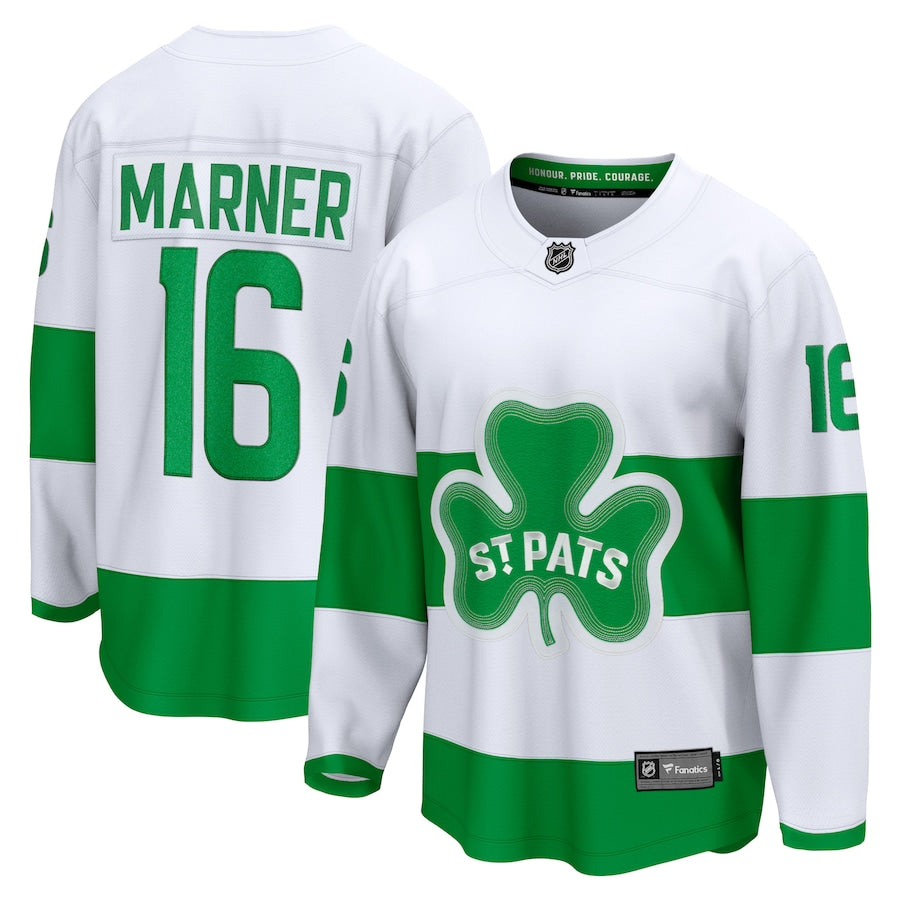 Mitch Marner Toronto Maple Leafs  St. Patricks Alternate Premier Breakaway  Jersey - White