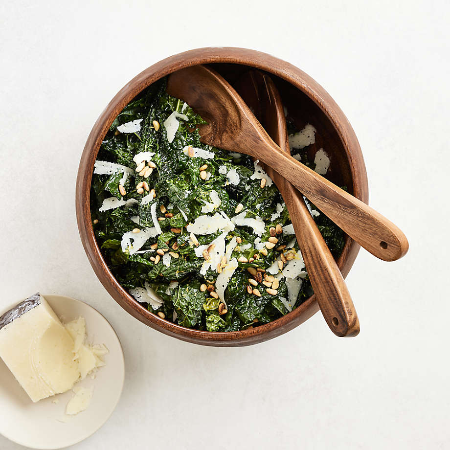 Acacia Wood Salad Servers – Set of 2