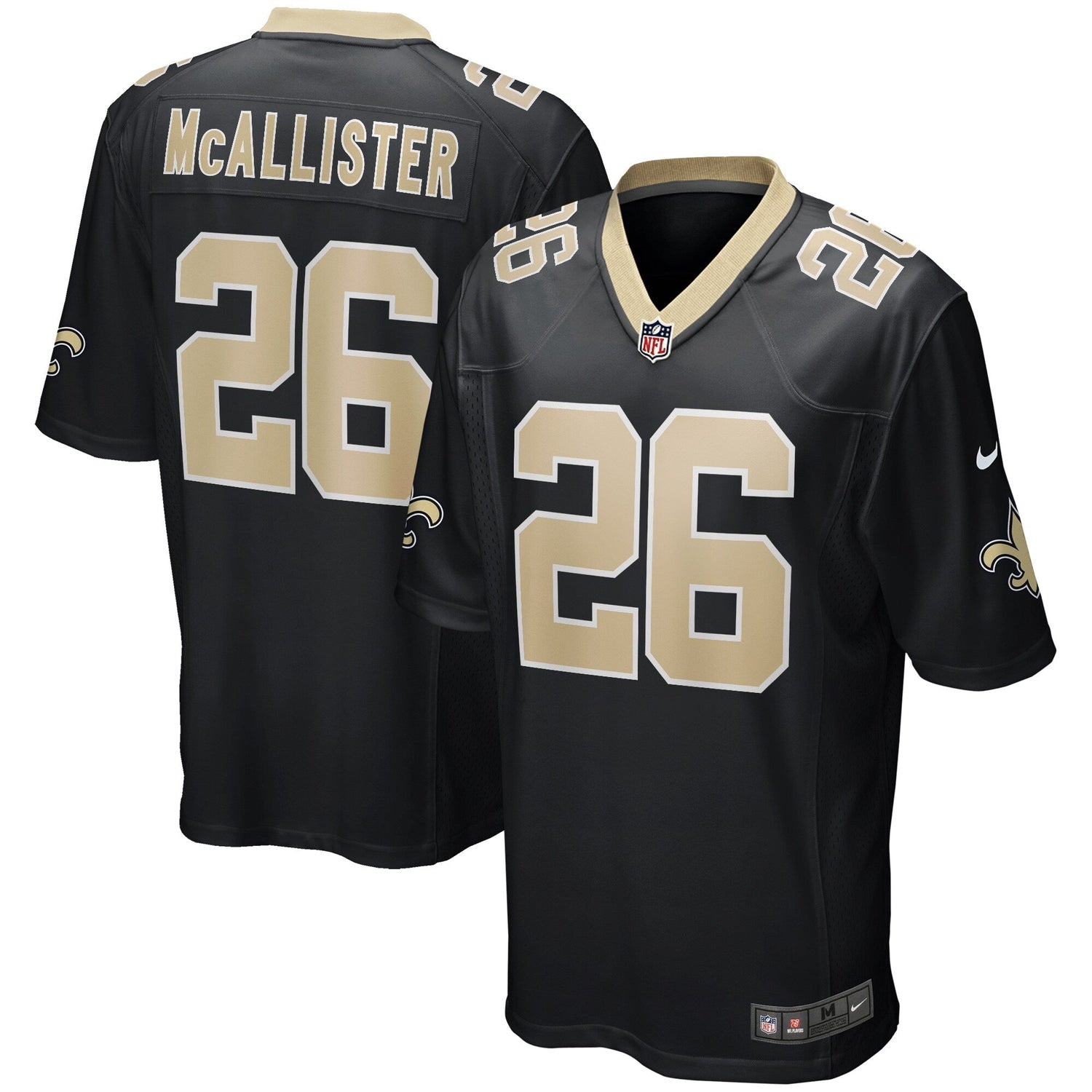 Deuce McAllister New Orleans Saints Nike Game Retired   Jersey - Black