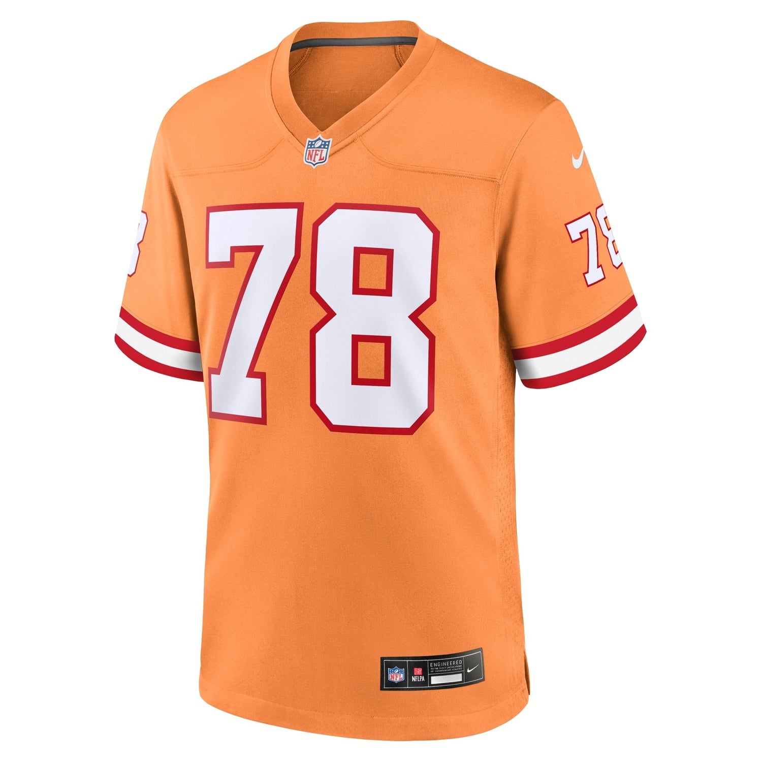 Tristan Wirfs Tampa Bay Buccaneers Nike Throwback Game Jersey - Orange