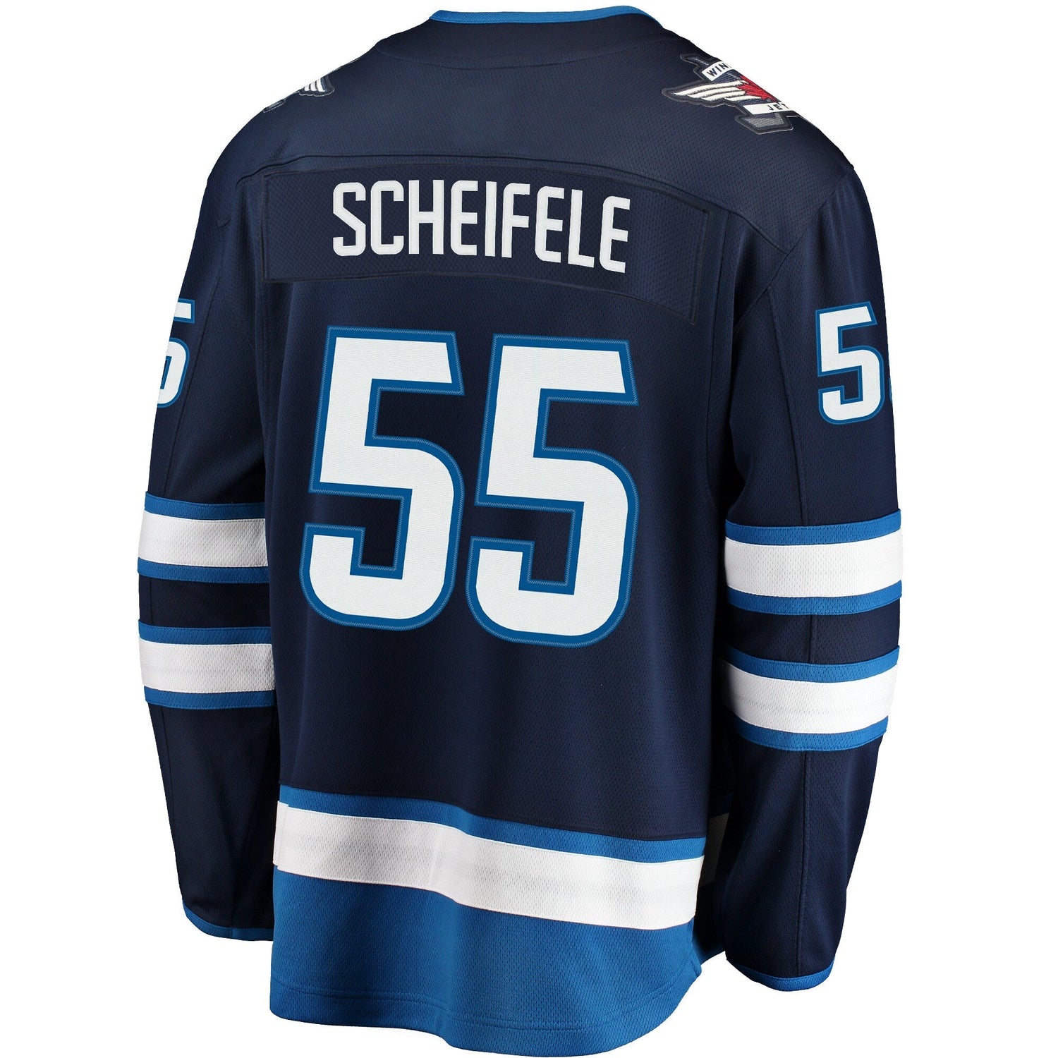 Men's Winnipeg Jets Mark Scheifele Fanatics Navy Breakaway  Jersey