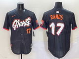 Men's San Francisco Giants Heliot Ramos #17 Black 2025 City Connect Limited Player Jersey