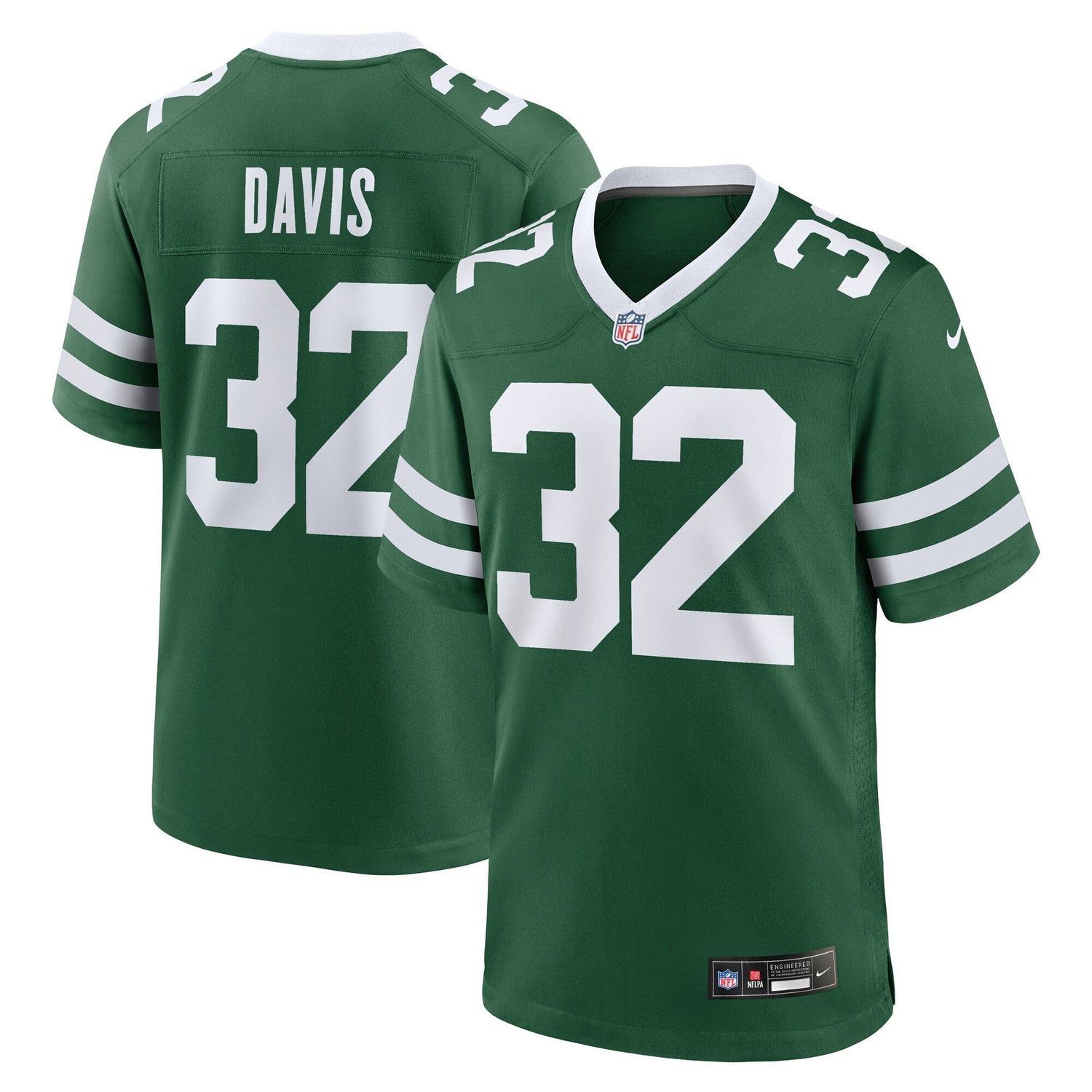 Isaiah Davis New York Jets Nike Team Game Jersey - Legacy Green
