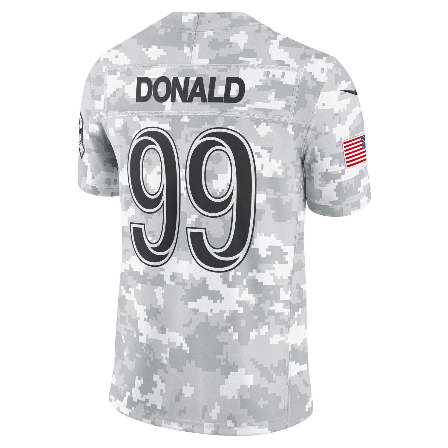 Aaron Donald Los Angeles Rams Nike 2024 Salute to Service Retired   Limited Jersey - Arctic Camo