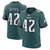 Oren Burks Philadelphia Eagles Nike  Game Jersey - Midnight Green