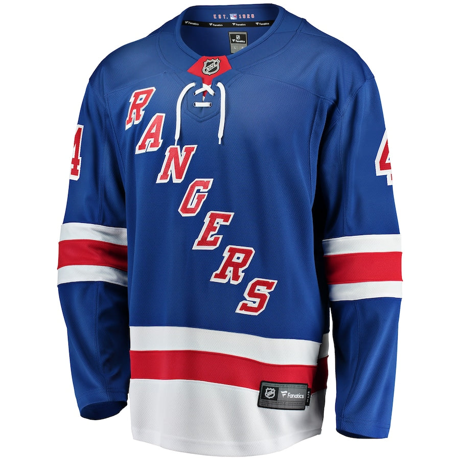 Braden Schneider New York Rangers   Home Premier Breakaway  Jersey - Blue