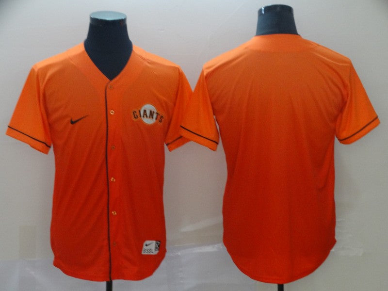 Men's San Francisco Giants Orange Blank  Jersey