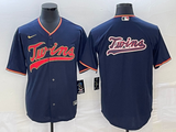 Men's Minnesota Twins Navy Player Logo Jersey