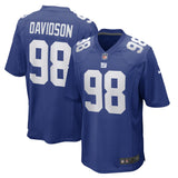 D.J. Davidson New York Giants Nike Game   Jersey - Royal