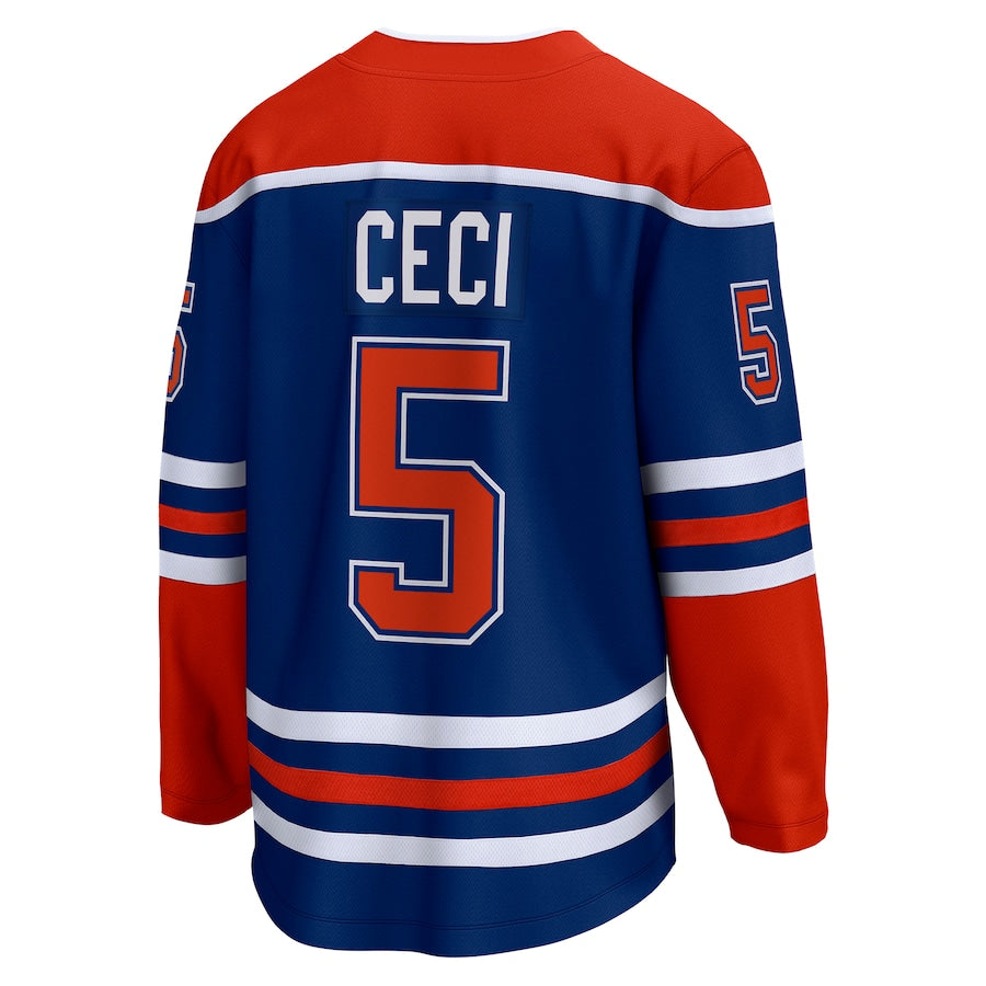 Cody Ceci Edmonton Oilers   Home Breakaway  Jersey - Royal