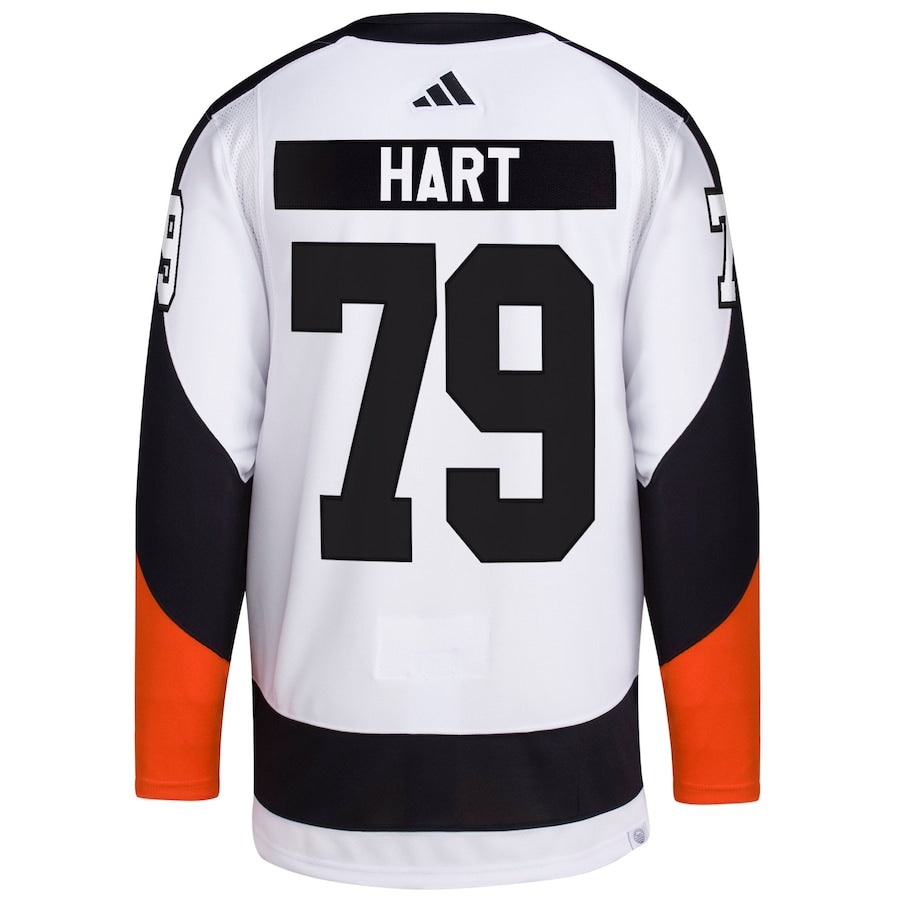 Men's Philadelphia Flyers Carter Hart adidas White Reverse Retro 2.0 Authentic Player Jersey