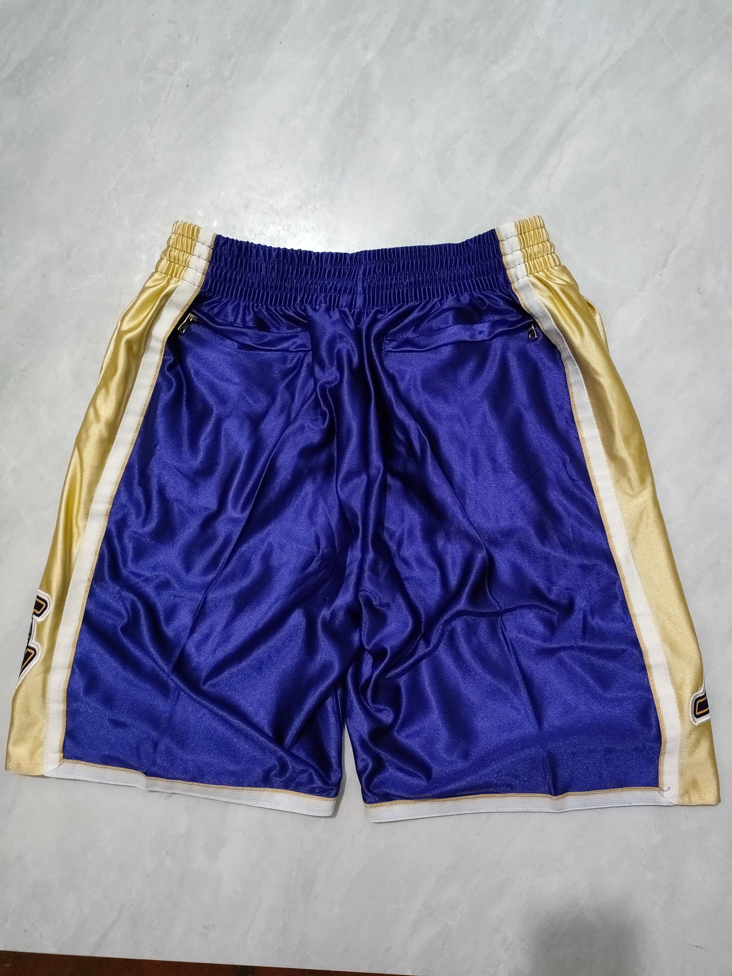 JUST DON Los Angeles Lakers Purple Hall of Fame Pocket Shorts