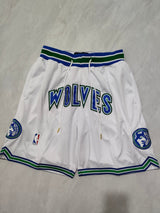 JUST DON Minnesota Timberwolves Pocket Shorts