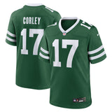 Malachi Corley New York Jets Nike Team Game Jersey - Legacy Green