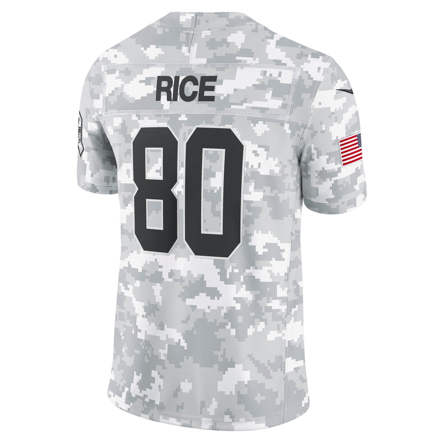 Jerry Rice San Francisco 49ers Nike 2024 Salute to Service Retired   Limited Jersey - Arctic Camo
