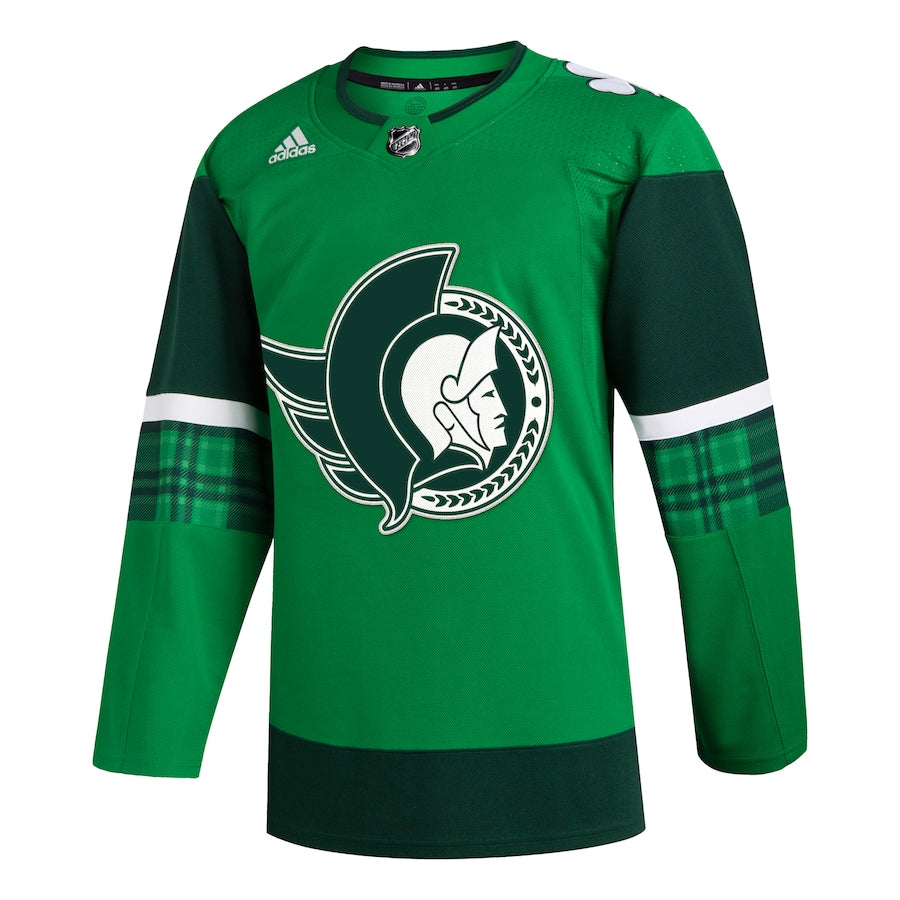 Ottawa Senators   2023 St. Patrick's Day Primegreen   Jersey - Kelly Green