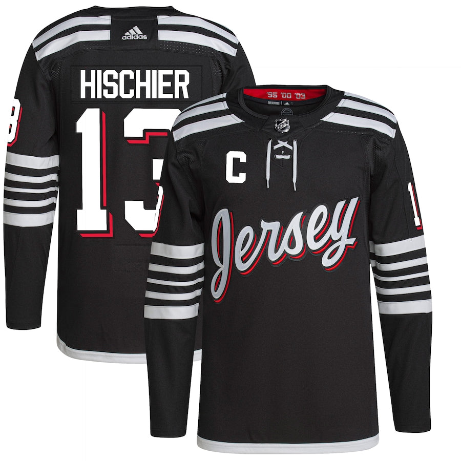 Nico Hischier New Jersey Devils   Alternate Primegreen   Jersey - Black