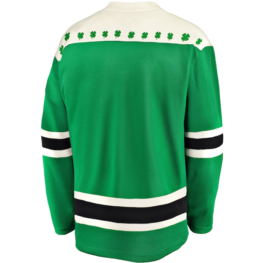 Men's Pittsburgh Penguins Fanatics Green 2021 St. Patrick's Day Breakaway Jersey