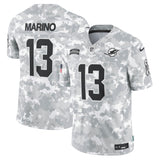 Dan Marino Miami Dolphins Nike 2024 Salute to Service Retired   Limited Jersey - Arctic Camo