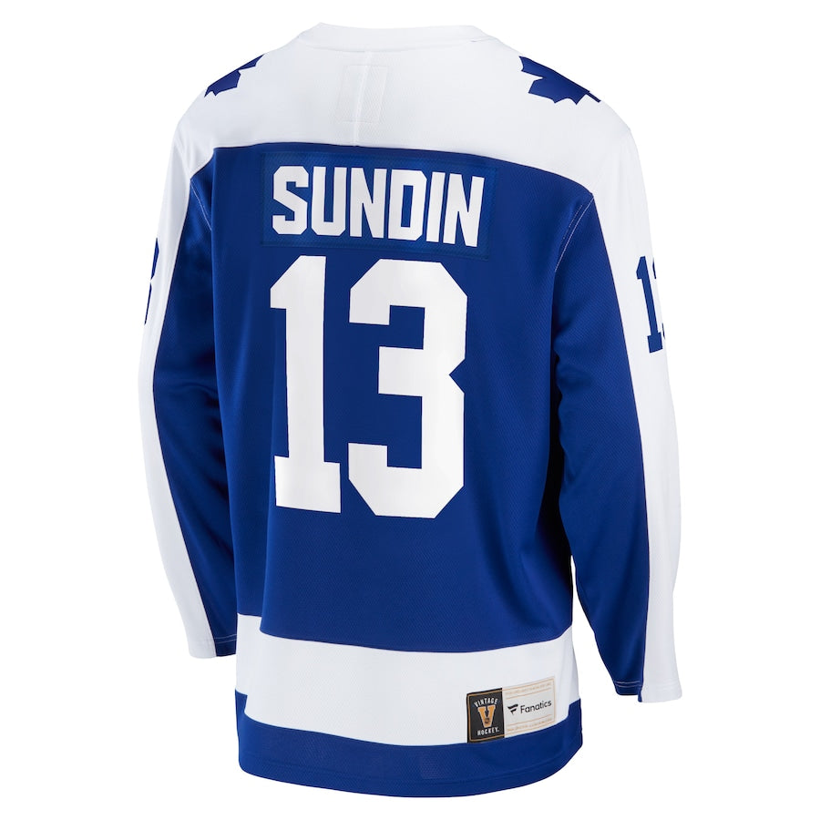 Mats Sundin Toronto Maple Leafs  Breakaway Retired  Jersey - Blue