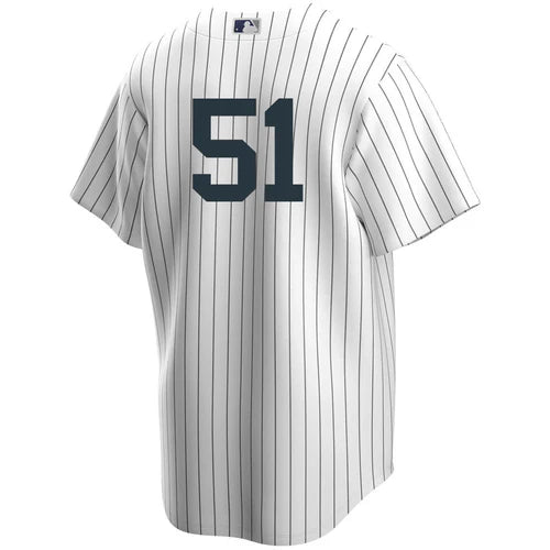 Men's Nike Bernie Williams #51 White New York Yankees Home Player Jersey