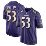 Del'Shawn Phillips Baltimore Ravens Nike Game   Jersey - Purple