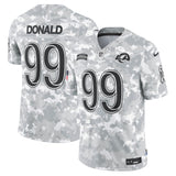 Aaron Donald Los Angeles Rams Nike 2024 Salute to Service Retired   Limited Jersey - Arctic Camo