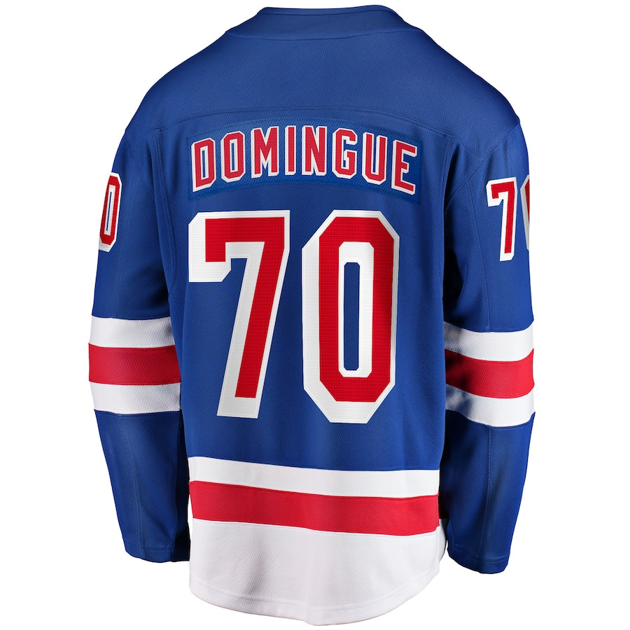 Louis Domingue New York Rangers   Home Breakaway Jersey - Blue