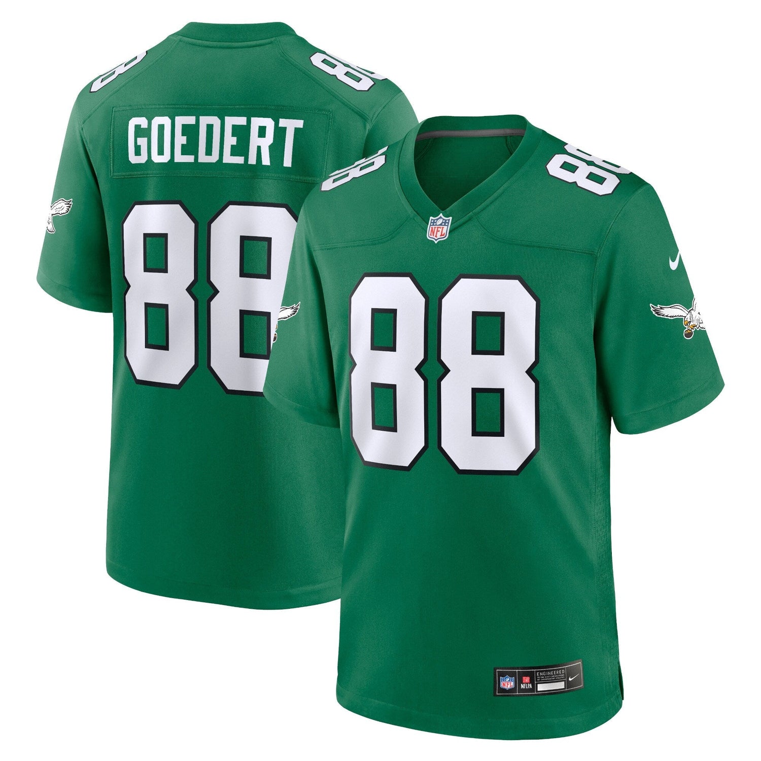 Dallas Goedert Philadelphia Eagles Nike Alternate Game   Jersey - Kelly Green