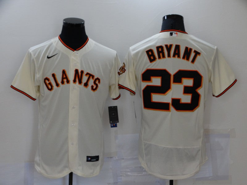 Men's San Francisco Giants Kris Bryant #23 Beige  Baseball Jersey