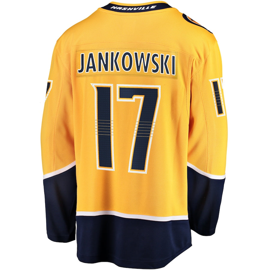 Mark Jankowski Nashville Predators   Premier Breakaway  Jersey - Gold