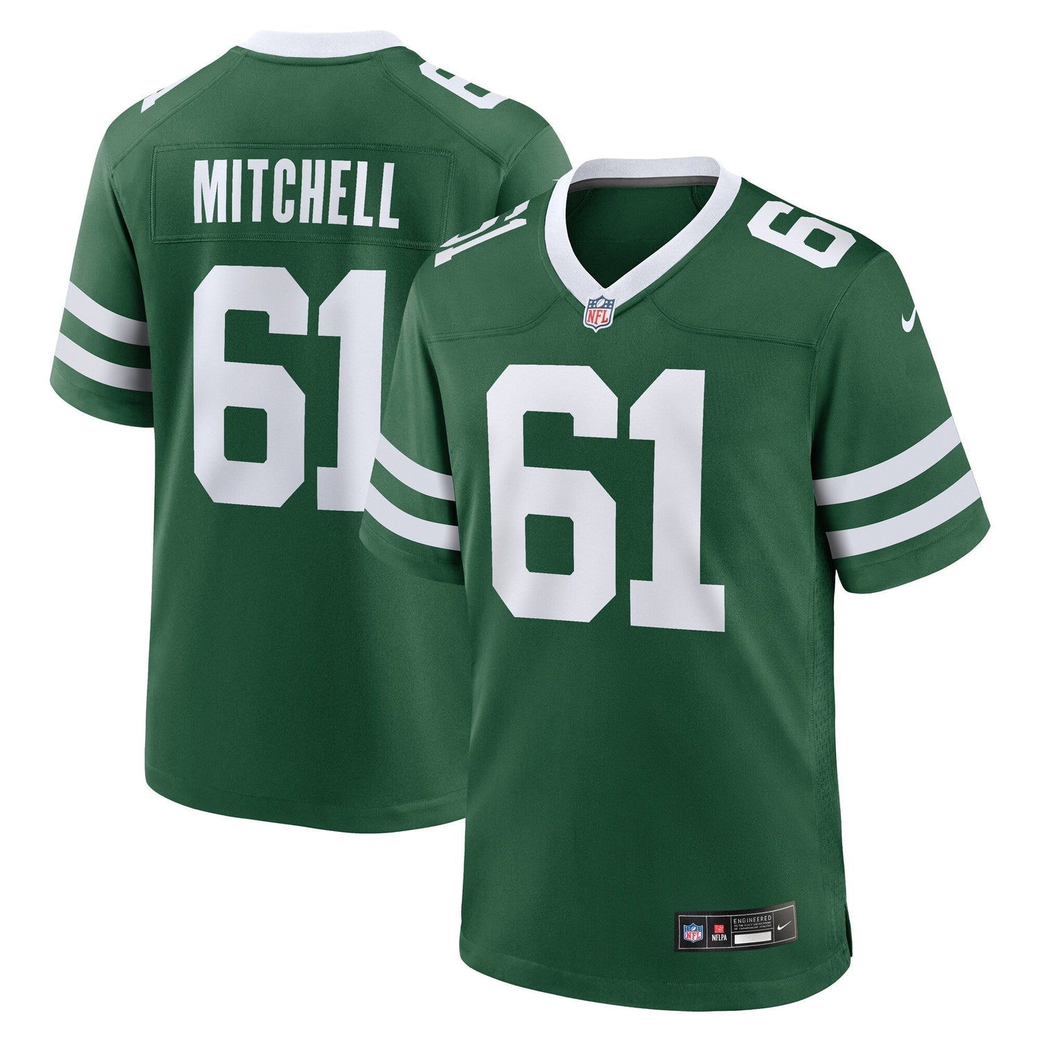 Max Mitchell New York Jets Nike Team Game Jersey - Legacy Green