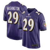 Ar'Darius Washington Baltimore Ravens Nike   Game Jersey - Purple