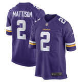 Alexander Mattison Minnesota Vikings Nike Game   Jersey - Purple