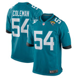 DJ Coleman Jacksonville Jaguars Nike  Game Jersey -  Teal