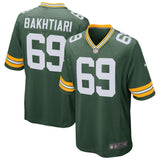 David Bakhtiari Green Bay Packers Nike Game   Jersey - Green