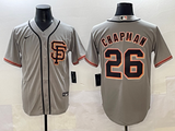 Men's San Francisco Giants Matt Chapman #26 Gray  Player Jersey