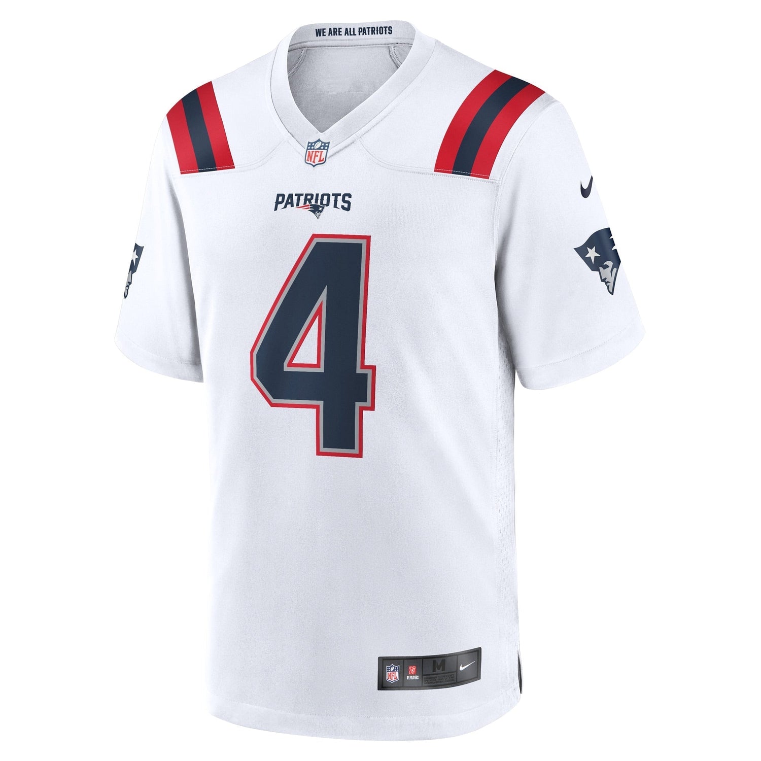 Bailey Zappe New England Patriots Nike Game   Jersey - White